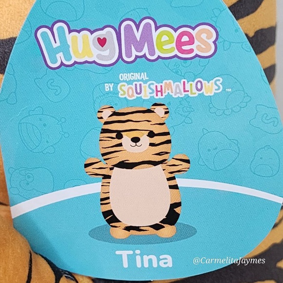 TINA 🐯 Orange & Black Tiger HugMee Squishmallow NWT Loves Clothing & Hair Style - Picture 3 of 7